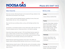 Tablet Screenshot of noosagas.com.au
